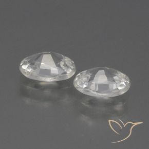 2.15 ct natürliche Weiß Zirkon-Edelsteine, Oval, VVS
