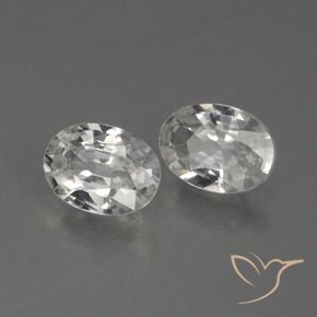 1.96 ct natürliche Weiß Zirkon-Edelsteine, Oval, VVS