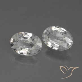2.28 ct natürliche Weiß Zirkon-Edelsteine, Oval, VVS