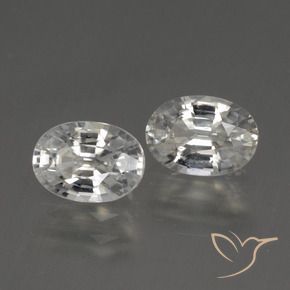2.50 ct natürliche Weiß Zirkon-Edelsteine, Oval, VS