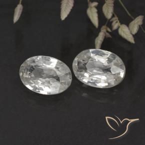 2.09 ct natürliche Weiß Zirkon-Edelsteine, Oval, VS