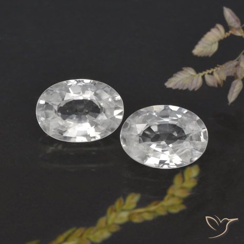 2.41ctw Natürlicher Weiß Zirkon, Oval, VVS