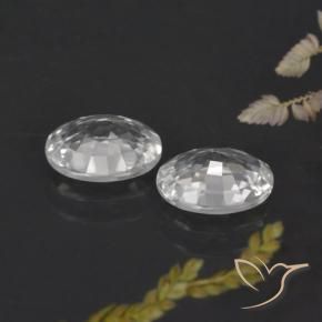 2.41 ct natürliche Weiß Zirkon-Edelsteine, Oval, VVS