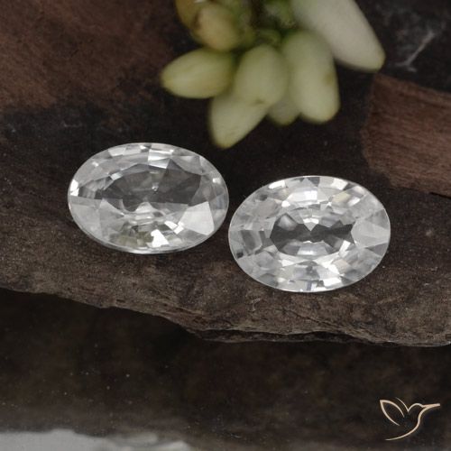 2.08ctw Natürlicher Weiß Zirkon, Oval, VVS