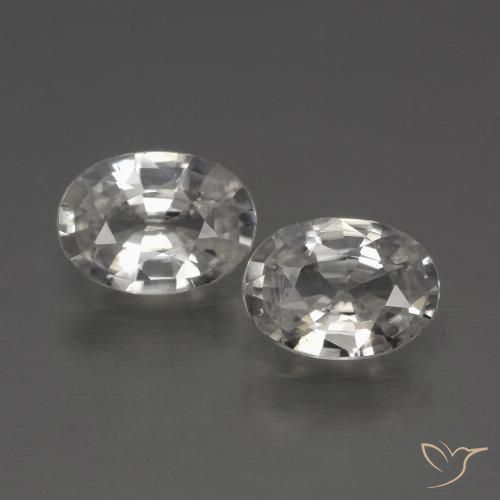 2.27ctw Natürlicher Weiß Zirkon, Oval, VS