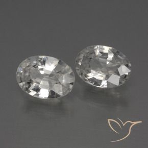 2.27 ct natürliche Weiß Zirkon-Edelsteine, Oval, VS