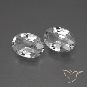 2.06 ct natürliche Weiß Zirkon-Edelsteine, Oval, VVS-VS
