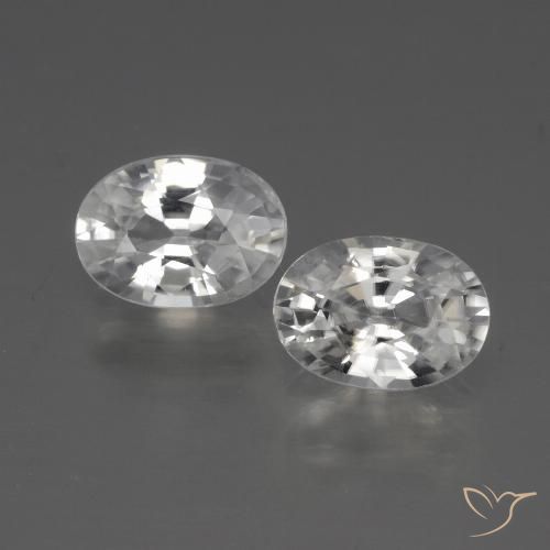 2.32ctw Natürlicher Weiß Zirkon, Oval, VVS