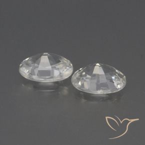2.32 ct natürliche Weiß Zirkon-Edelsteine, Oval, VVS