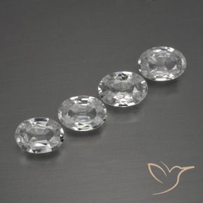 3.99 ct natürliche Klares Weiß Zirkon-Edelsteine, Oval, VVS-VS