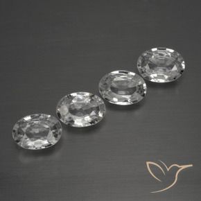 4.11 ct natürliche Klares Weiß Zirkon-Edelsteine, Oval, VVS-VS