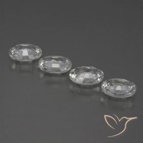 4.11 ct natürliche Klares Weiß Zirkon-Edelsteine, Oval, VVS-VS