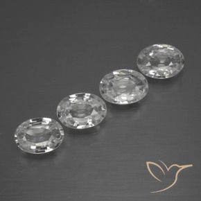 4.16 ct natürliche Klares Weiß Zirkon-Edelsteine, Oval, VVS-VS