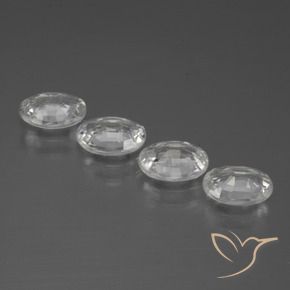 4.16 ct natürliche Klares Weiß Zirkon-Edelsteine, Oval, VVS-VS