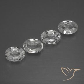 4.17 ct natürliche Klares Weiß Zirkon-Edelsteine, Oval, VVS