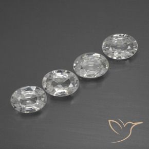 4.03 ct natürliche Klares Weiß Zirkon-Edelsteine, Oval, VVS-VS