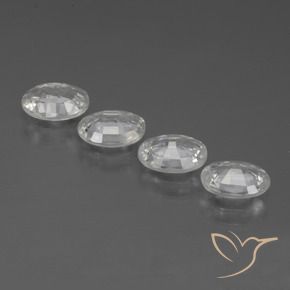 4.03 ct natürliche Klares Weiß Zirkon-Edelsteine, Oval, VVS-VS