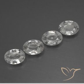 4.34 ct natürliche Weiß Zirkon-Edelsteine, Oval, VVS-VS