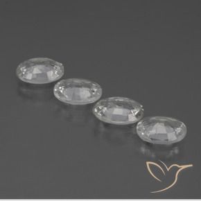 4.34 ct natürliche Weiß Zirkon-Edelsteine, Oval, VVS-VS