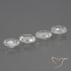 4.30 ct natürliche Weiß Zirkon-Edelsteine, Oval, VVS-VS