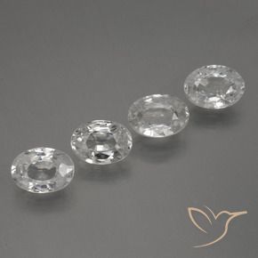 4.79 ct natürliche Weiß Zirkon-Edelsteine, Oval, VS