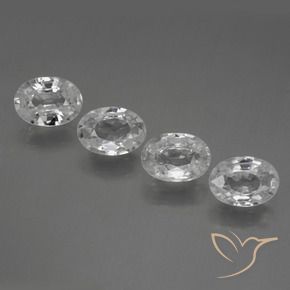 4.34 ct natürliche Klares Weiß Zirkon-Edelsteine, Oval, VVS-VS
