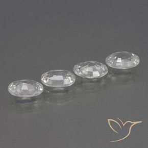 4.34 ct natürliche Klares Weiß Zirkon-Edelsteine, Oval, VVS-VS