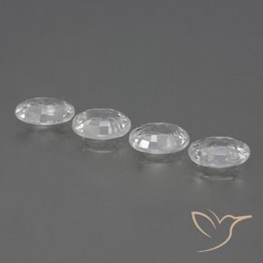 4.23 ct natürliche Klares Weiß Zirkon-Edelsteine, Oval, VVS-VS
