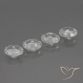 4.30 ct natürliche Weiß Zirkon-Edelsteine, Oval, VVS-VS
