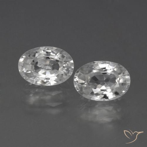 2.29ctw Natürlicher Weiß Zirkon, Oval, VS