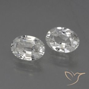 2.29 ct natürliche Weiß Zirkon-Edelsteine, Oval, VS