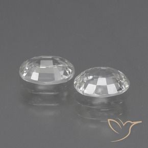 2.29 ct natürliche Weiß Zirkon-Edelsteine, Oval, VS