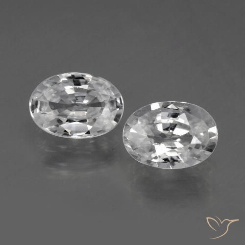 2.21ctw Natürlicher Weiß Zirkon, Oval, VVS
