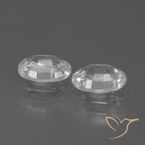 2.34 ct natürliche Weiß Zirkon-Edelsteine, Oval, VVS
