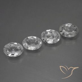 4.00 ct natürliche Klares Weiß Zirkon-Edelsteine, Oval, VVS