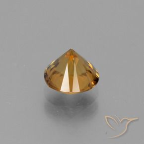 2,10 ctw natürlicher goldener Zirkon, Rundschliff, VVS