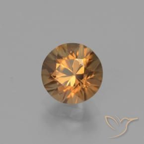 9,17 ctw natürlicher Mittelorange Zirkon, Runden, VVS