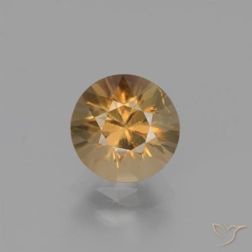 1.95ct Natürlicher Golden-Pfirsich Zirkon, Runden, VS
