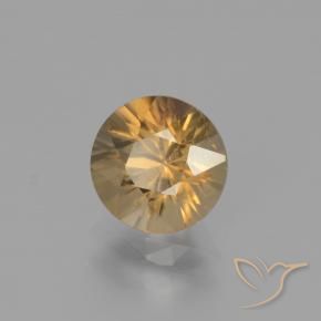 9,17 ctw natürlicher Golden-Pfirsich Zirkon, Runden, VS