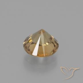 9,17 ctw natürlicher Golden-Pfirsich Zirkon, Runden, VS