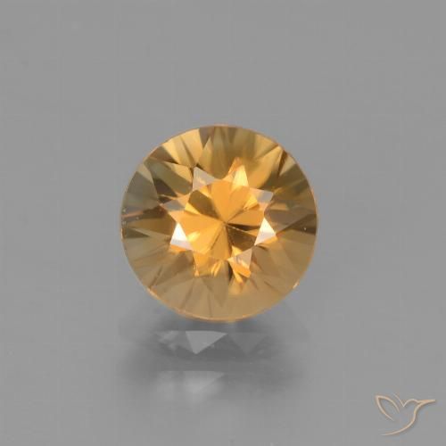 1.93ct Natürlicher Gold-Orange Zirkon, Runden, VVS