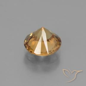 9,17 ctw natürlicher Gold-Orange Zirkon, Runden, VVS
