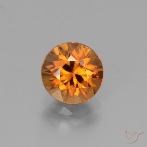 1.90ct Natürlicher Erdiges Orange Zirkon, Runden, VVS