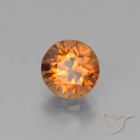 9,17 ctw natürlicher Erdiges Orange Zirkon, Runden, VVS