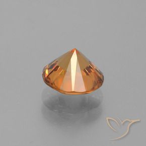9,17 ctw natürlicher Erdiges Orange Zirkon, Runden, VVS