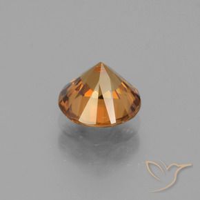 9,17 ctw natürlicher Mittelorange Zirkon, Runden, VVS-VS
