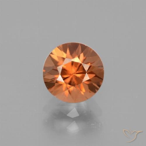 1.81ct Natürlicher tiefrötlich-orange Zirkon, Runden, VVS