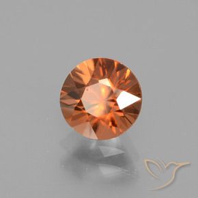 9,17 ctw natürlicher tiefrötlich-orange Zirkon, Runden, VVS