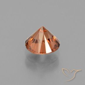 9,17 ctw natürlicher tiefrötlich-orange Zirkon, Runden, VVS