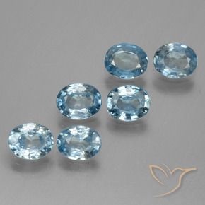 2.70 ct natürliche hellblau Zirkon-Edelsteine, Oval, VS